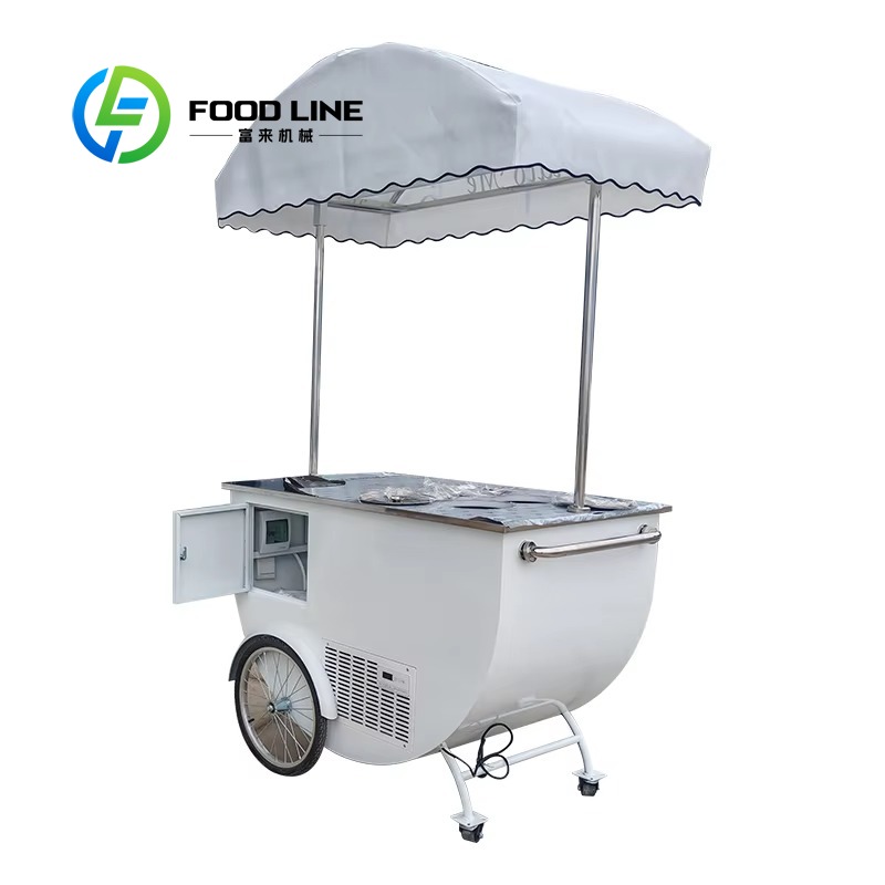 Customized Commercial Mobile V - Hot Dog Vending Cart recension och pris