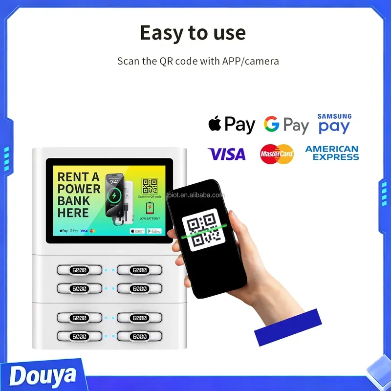 QR 8slots Scan Code Mobile Pow - Vending Machine Qr Code recension och pris