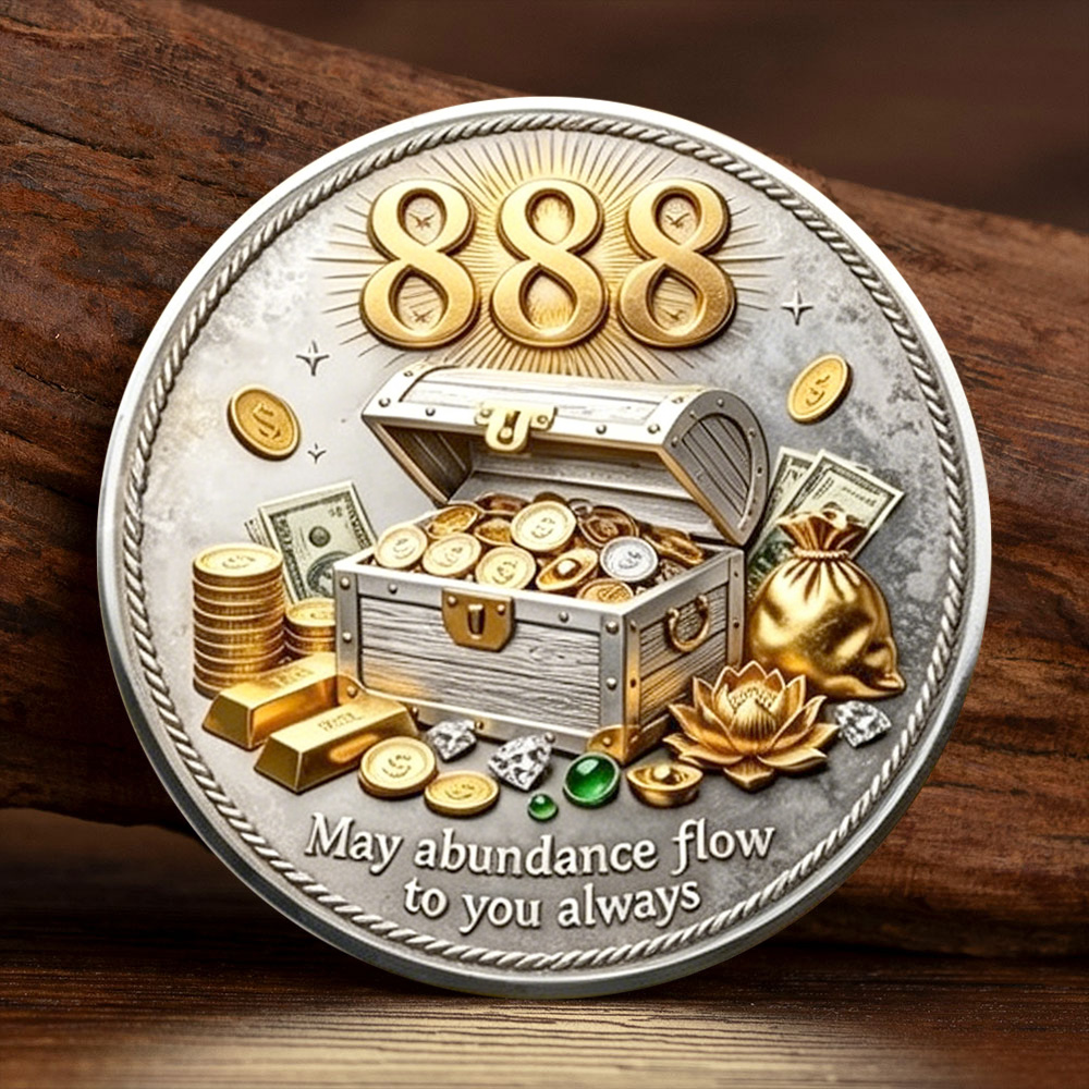 2D Gold Silver Plated 888 Ange - Token Coin Mechanism recension och pris