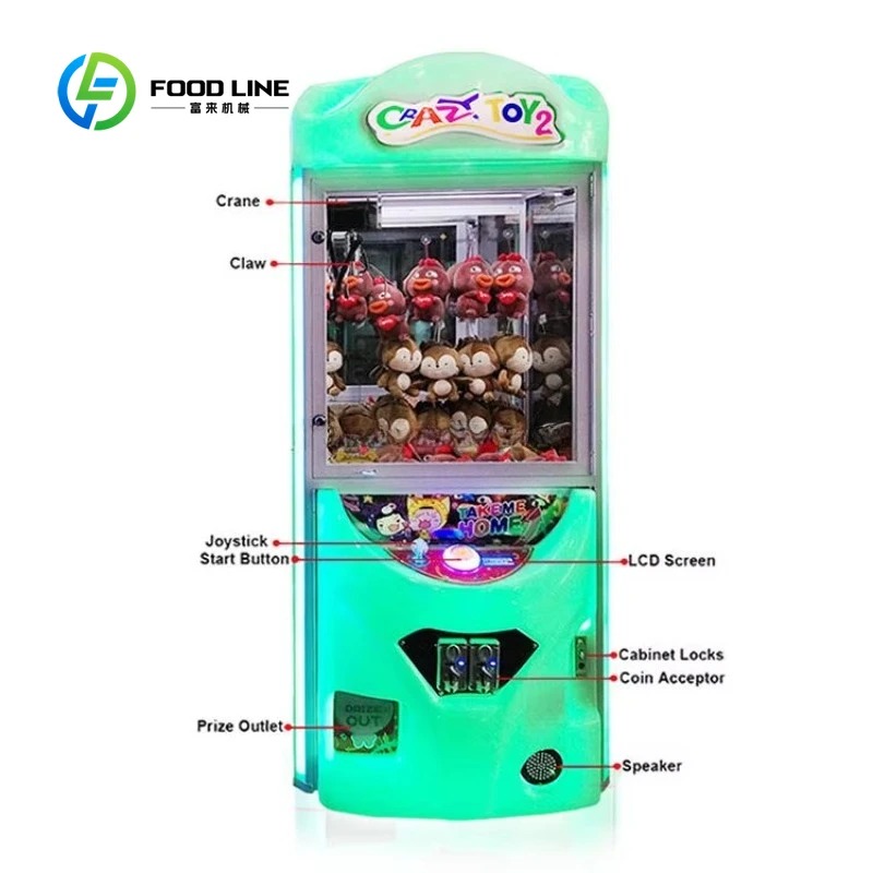Customized Coin Operated Arcad - Arcade Toy Claw Vending Machine recension och pris