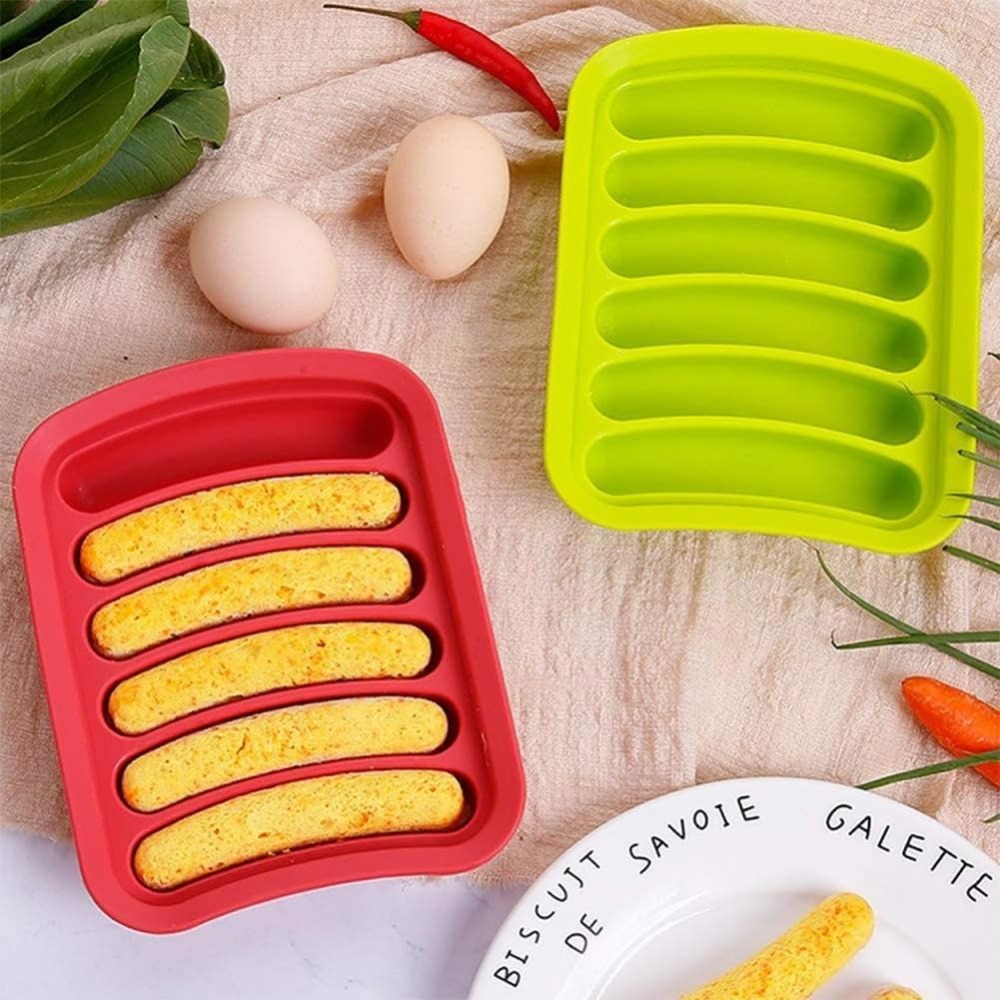 1Pcs Silicone Sausage Mold 6-c - Hot Dog Vending Cart recension och pris