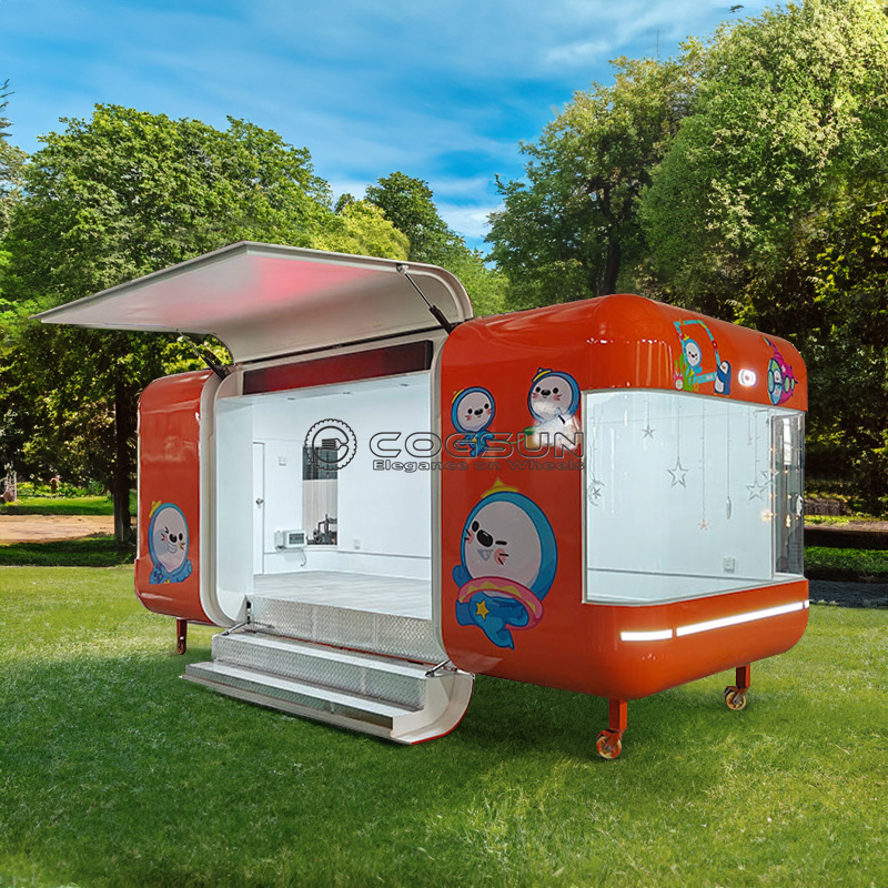 Street Mobile Food Trailer Piz - Hot Dog Vending Cart recension och pris