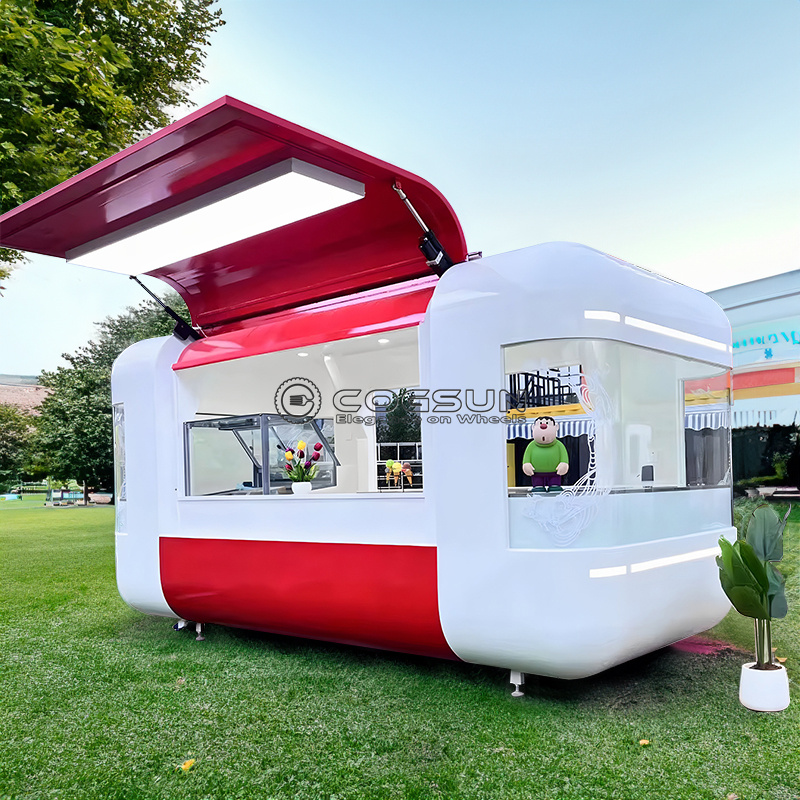 Street Mobile Food Trailer Piz - Hot Dog Vending Cart recension och pris